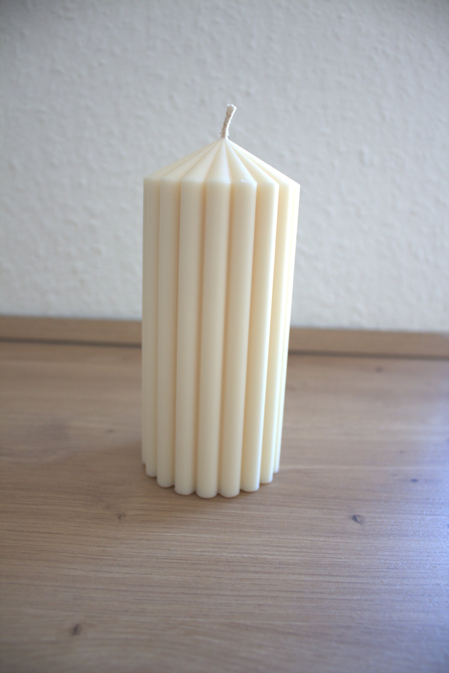 Gerippte Stumpenkerze