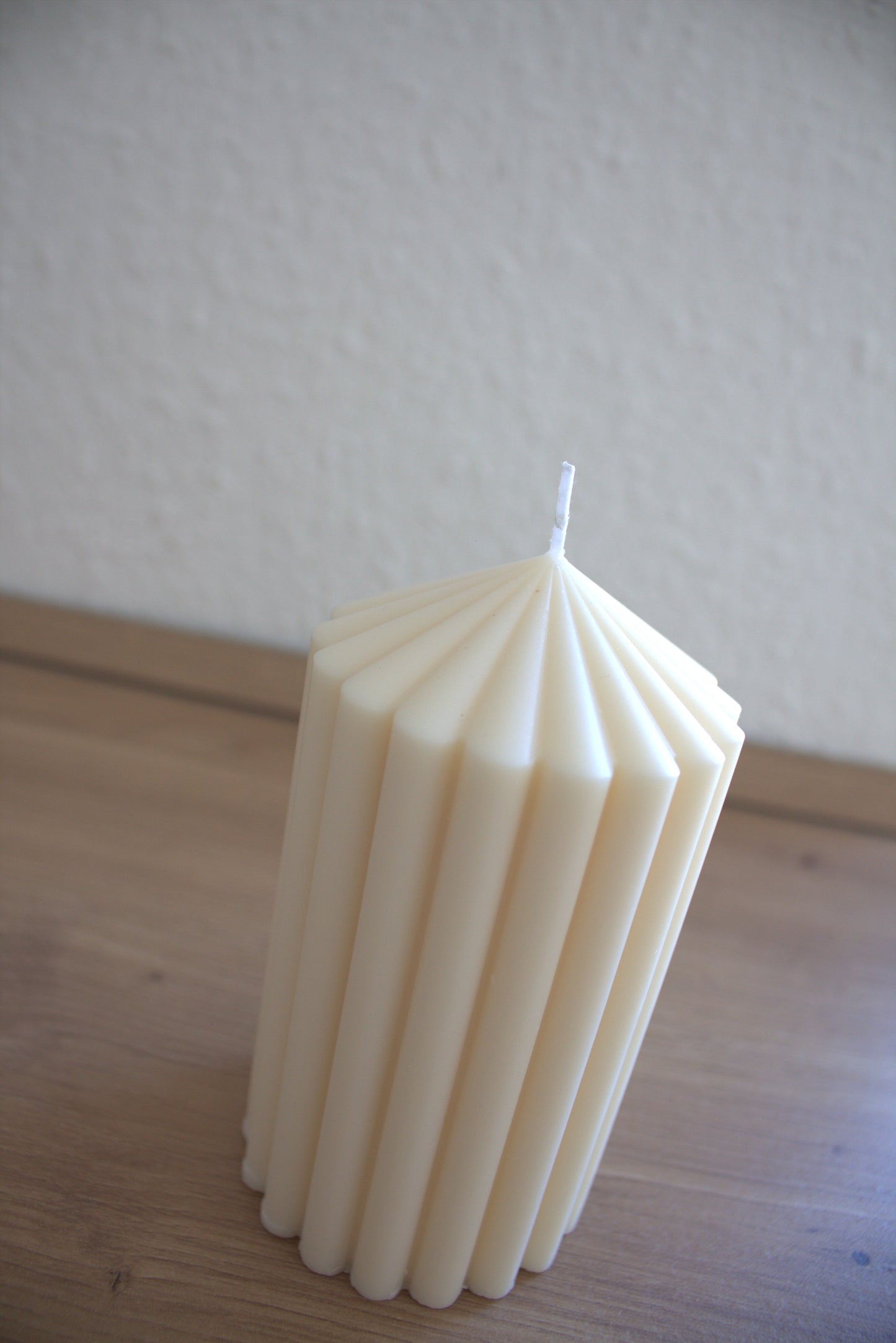 Gerippte Stumpenkerze